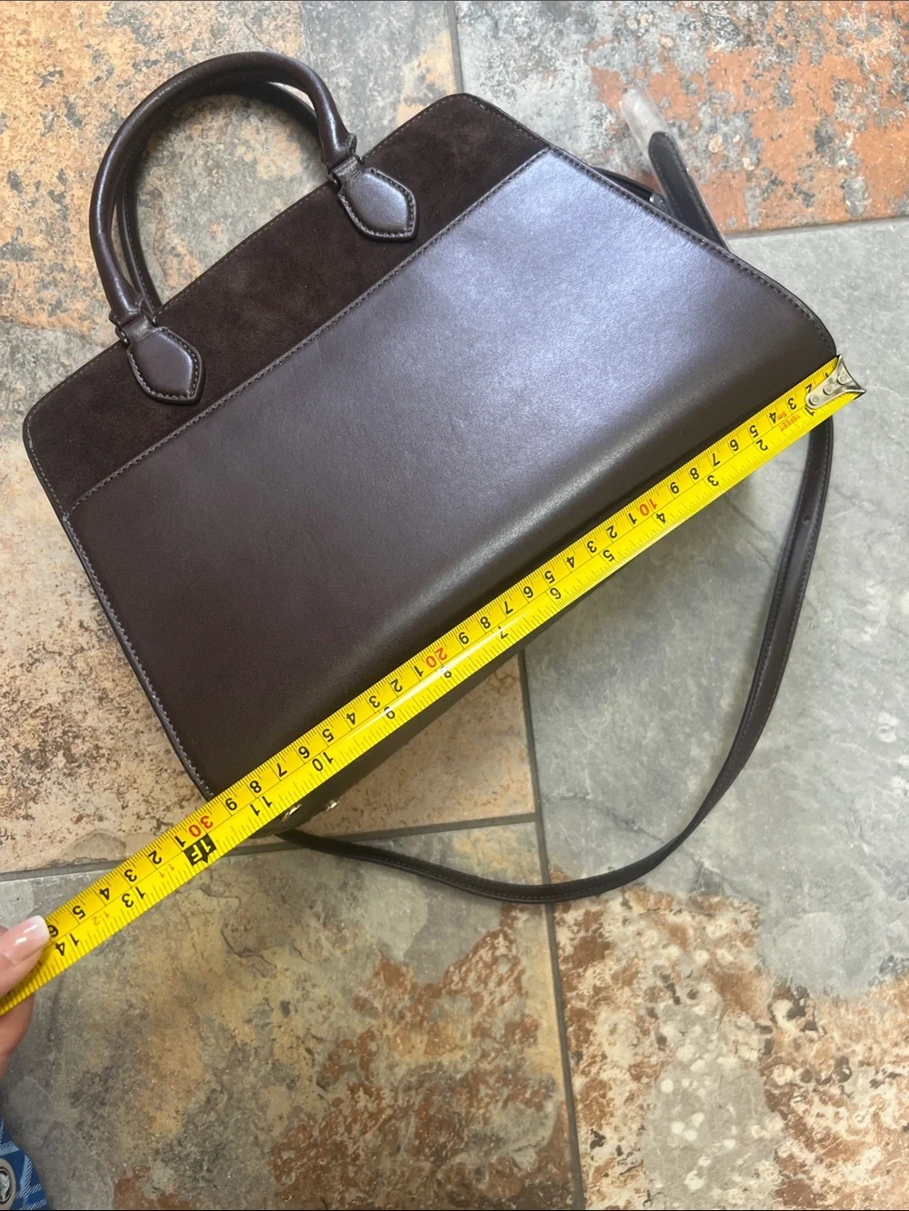 kate spade Chocolate Brown Leather & Suede Satchel